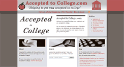 Desktop Screenshot of acceptedtocollege.com